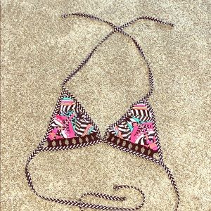 Tribal print bikini top